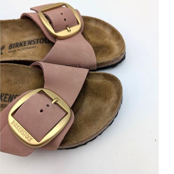 Birkenstock Madrid Big Buckle Nubuck Leather Sandals Women's Old Rose US5 EU36 - Picture 11 of 13